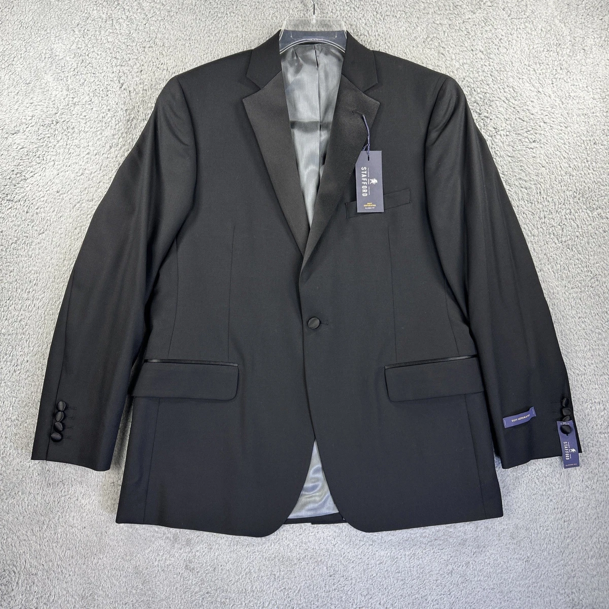 Stafford Black Suits & Blazers for Men for sale | eBay