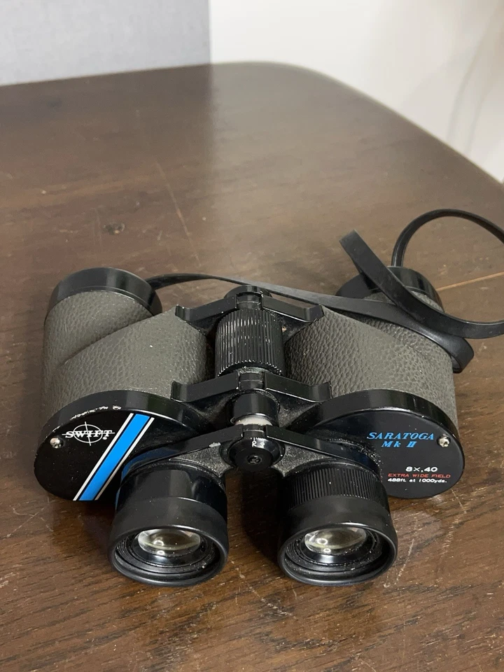 Japanese SWIFT Saratoga MkII 8x40 Binoculars. Large Eyepieces & Extra Wide Field - Image 3 of 4
