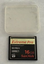 SanDisk Extreme Pro 16GB Compact Flash CF 90MB/s UDMA 7 With Case