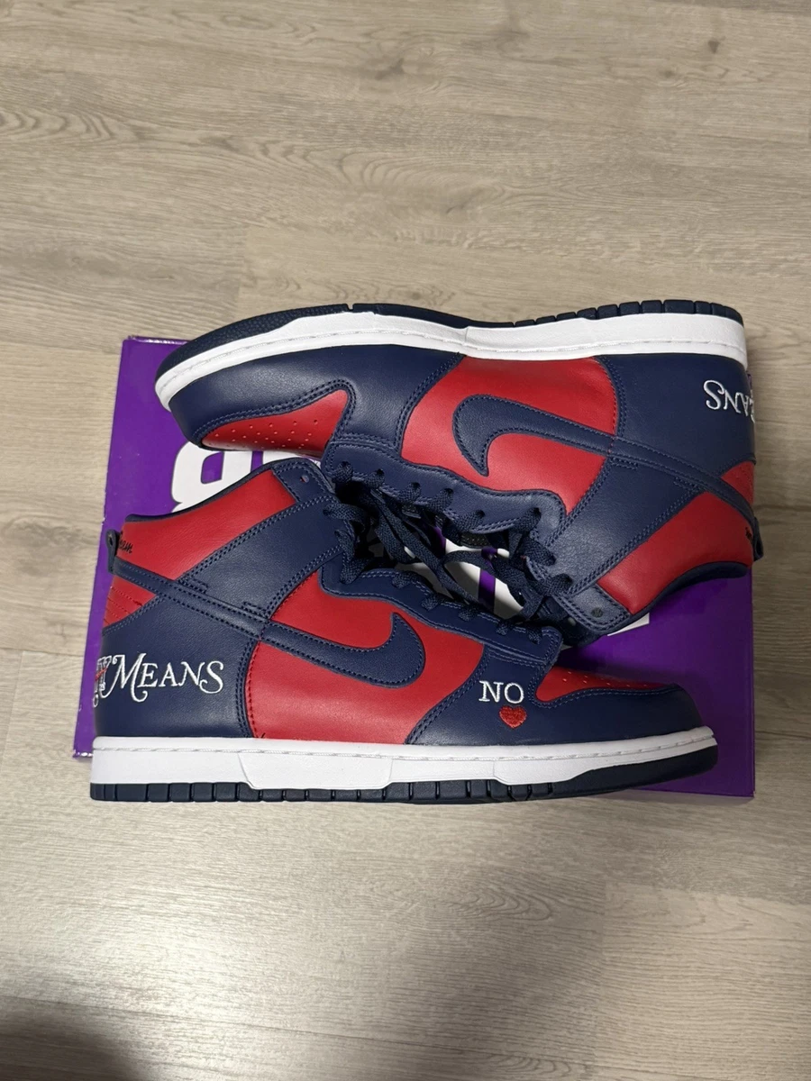 Nike Dunk High Supreme Red | eBay