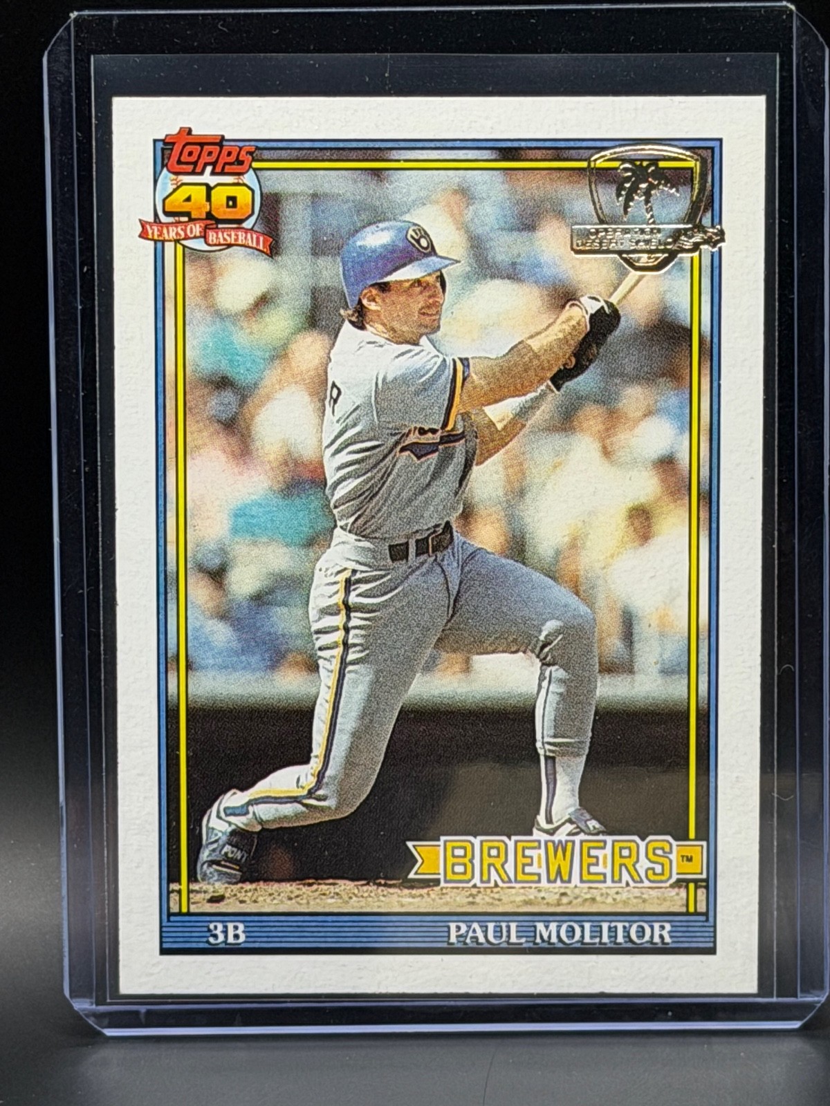 1991 Topps Desert Shield Baseball Card #95 Paul Molitor