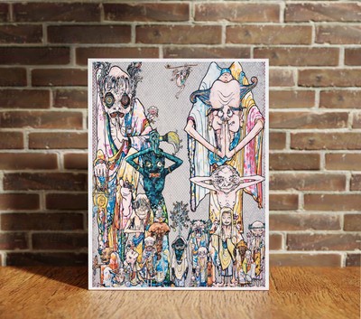Takashi Murakami Clairvoyance Canvas Wrap Wall Decor PosterWall Art Print