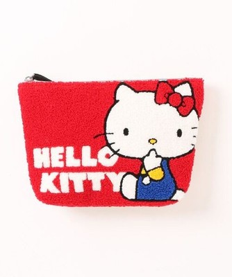 Sanrio Characters Hello Kitty Classic Sagara Embroidered Pouch Red 2026SS JP LTD