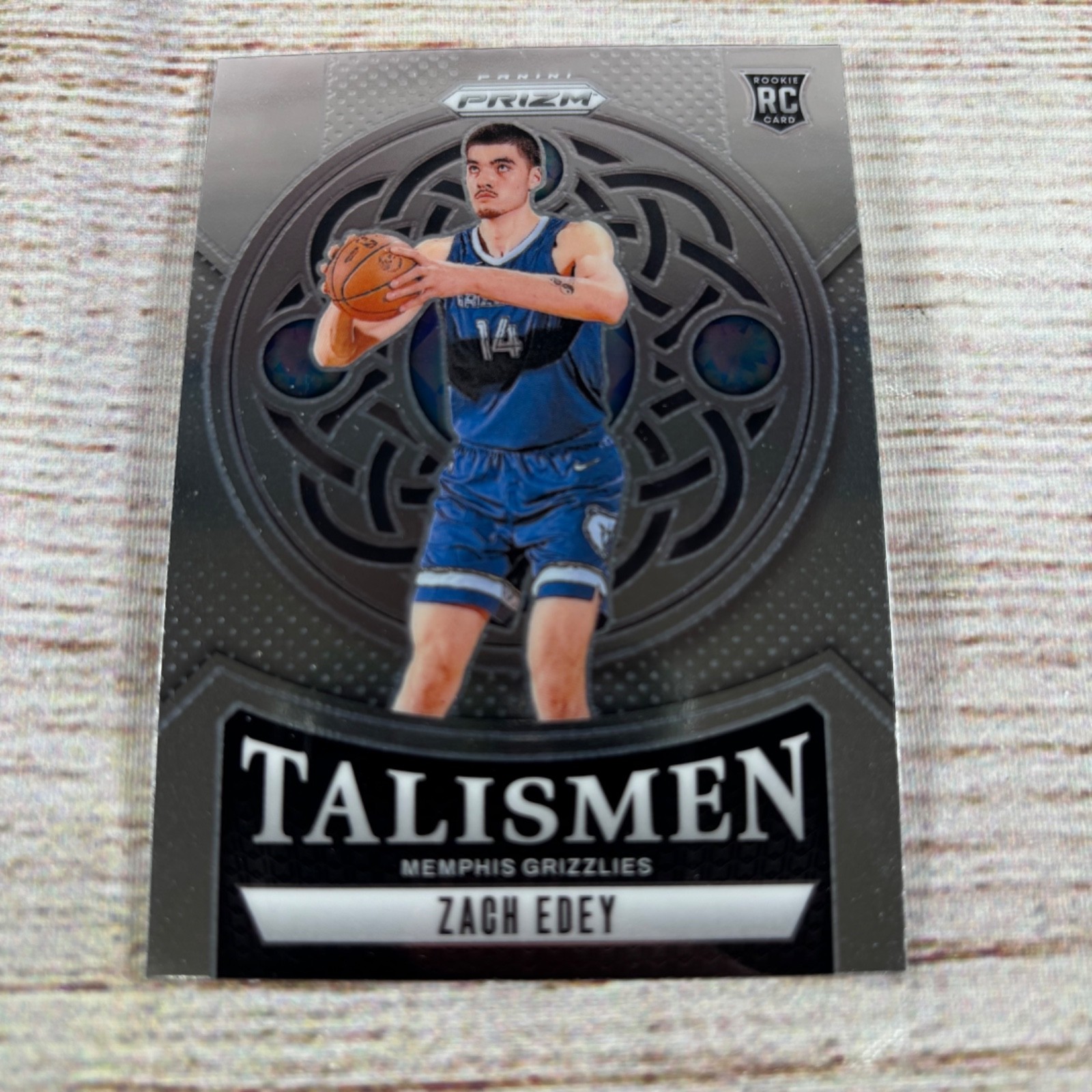 2024-25 Panini Prizm Talismen #21 Zach Edey (RC) Grizzlies