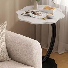 C-SHAPED COMPACT SOFA SIDE END TABLE COFFEE LAPTOP TABLE LIVING ROOM BEDROOM UK