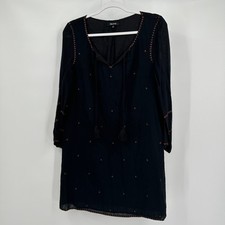 Madewell Womens Embroidered Dress Size S Minimalist Black Work To Weekend