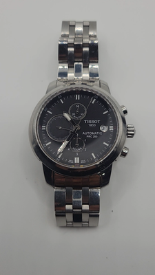 TISSOT PRC 200 オートマチック稼働品 TISSOT Automatic Chronograph PRC 200 Black Dial 44mm Men's Watch
