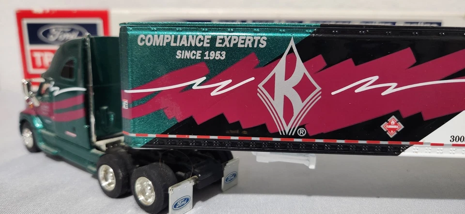 RARE JJ Keller 1/64 LE Ford Aeromax Tractor Trailer Liberty Classics Collector - Image 3 of 4