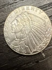 1/10 Troy oz (3.11 grams) Golden State Mint Indian Head Eagle Back SILVER Round