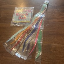 Colorful Feather Hair Extensions Clip In Set Festival Costume Accessories Set2p