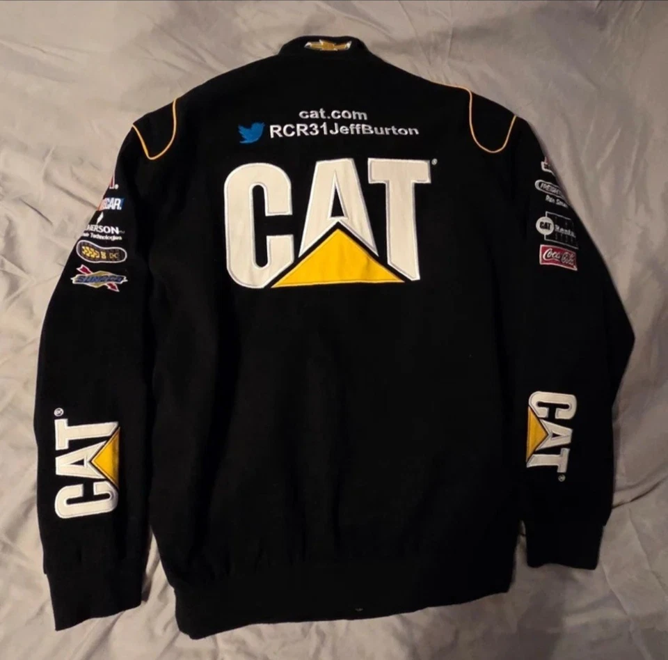 Chaqueta Jeff Burton #31 NASCAR Racing Caterpillar JH Design para hombre 2XL Foto 2 de 4