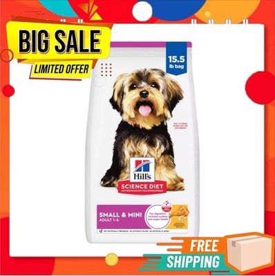 Hill's Science Diet Small & Mini Adult Dry Dog Food Chicken & Brown Rice, 15.5Lb