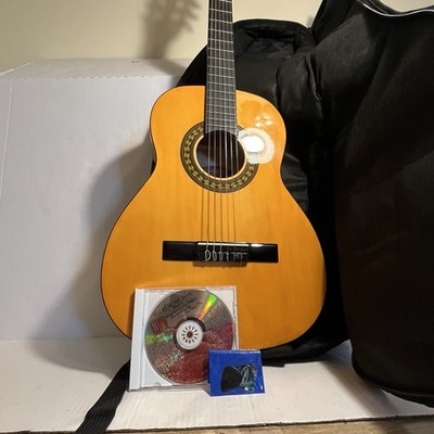 Stagg Handmade Classical Guitar C530 w/ Case, Picks & Guitar Learning Disc