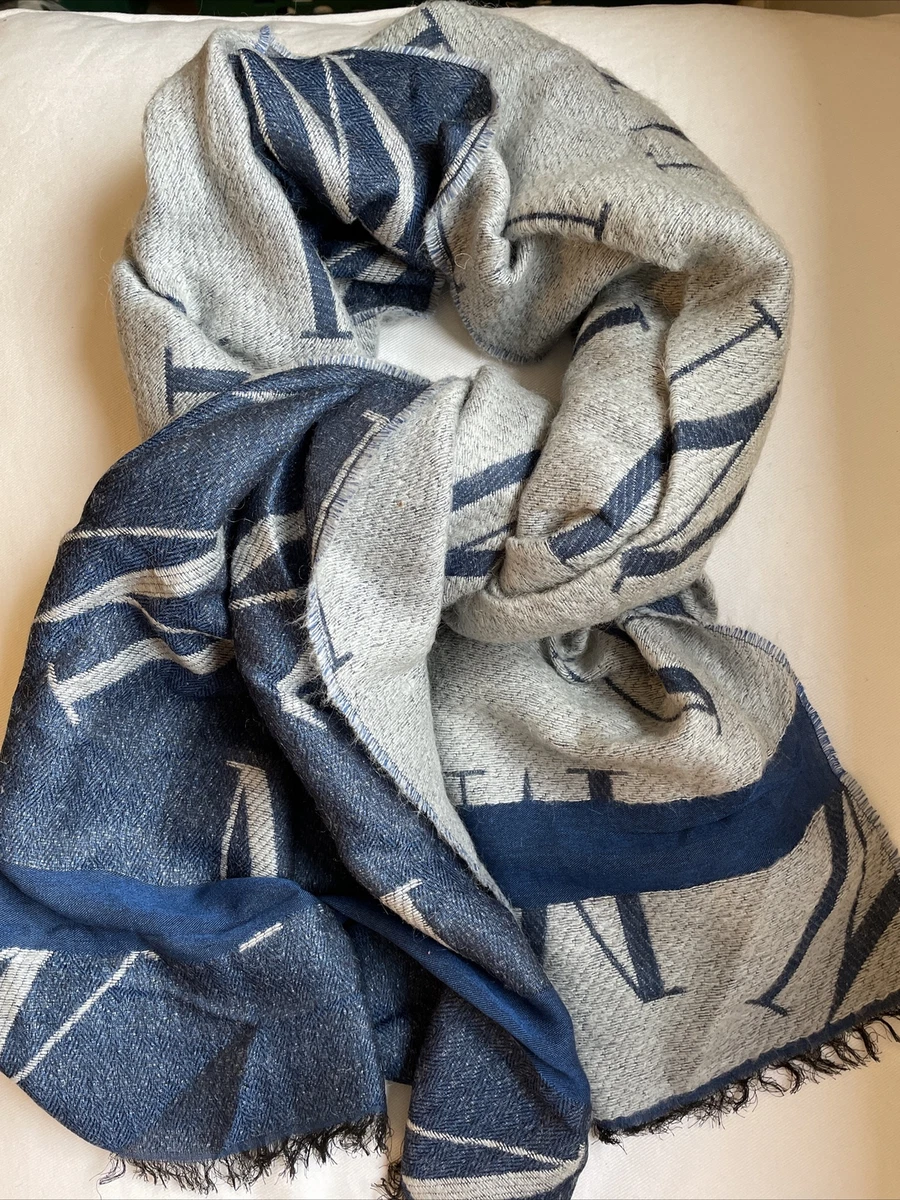 Navy and gray scarf deals