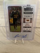 2022 contenders football - Rookie Ticket Percy Butler Auto 