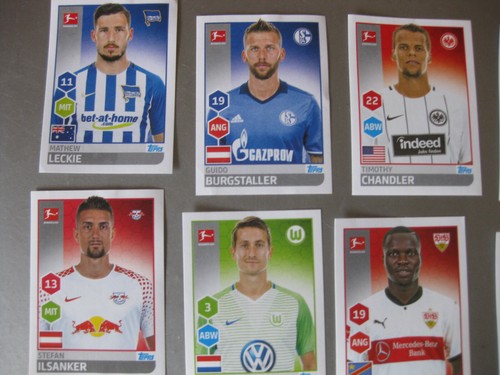 Sticker Bilder Kollektion Bundesliga Fussball 2017- 2018 15 Stück - Bild 2 von 5