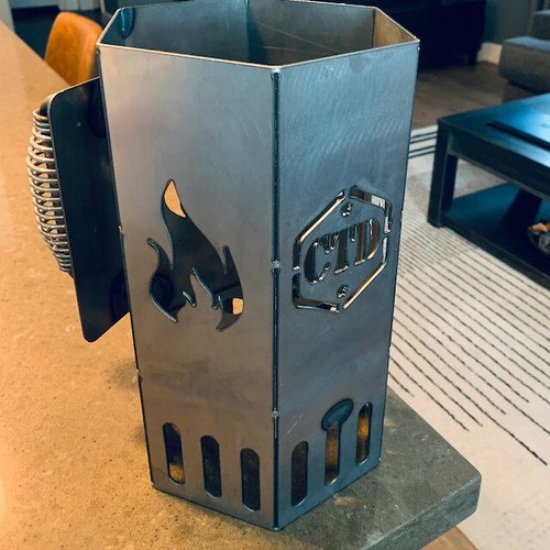 Charcoal Fire Starter Metal BBQ Smoker 2024 NEW - Picture 2 of 11