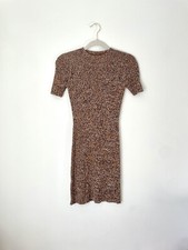 Madewell Knit Sweater Dress Ribbed Bodycon Short Sleeve Women Size XS