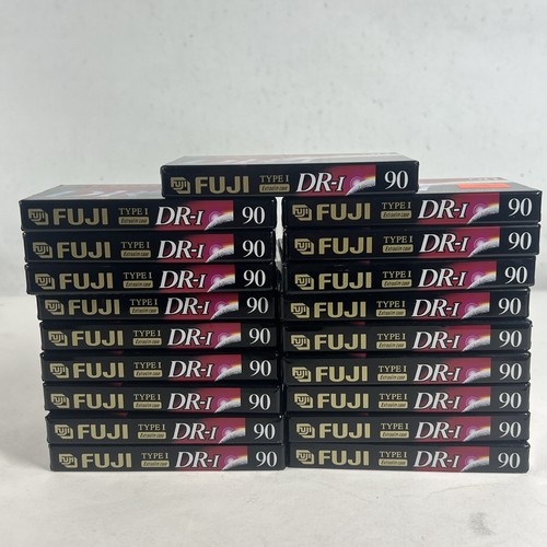 Lot of 19 FUJI 90 Minute Audio Cassette Tapes DR-I Type I Normal Bias New Blank