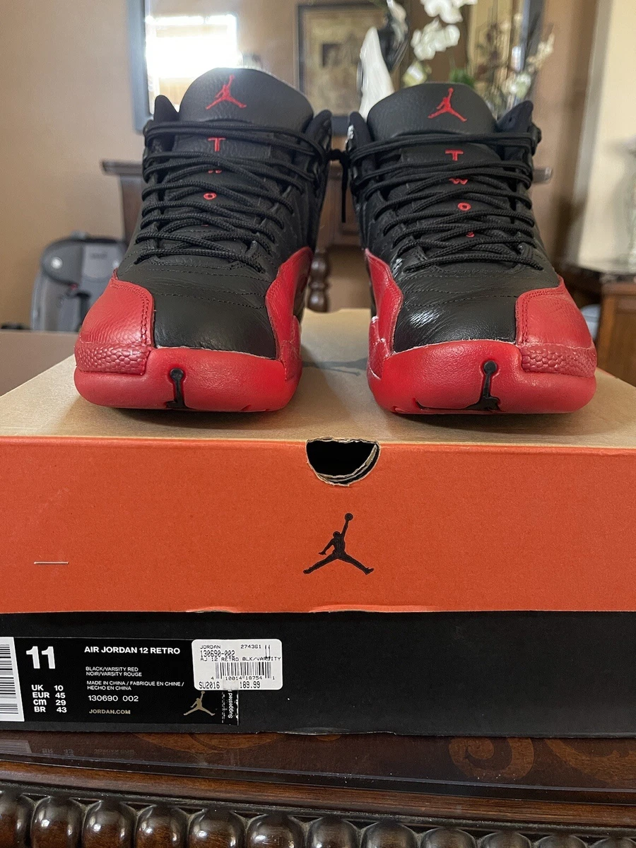 Size 11 - Jordan 12 Retro flu game release 2016