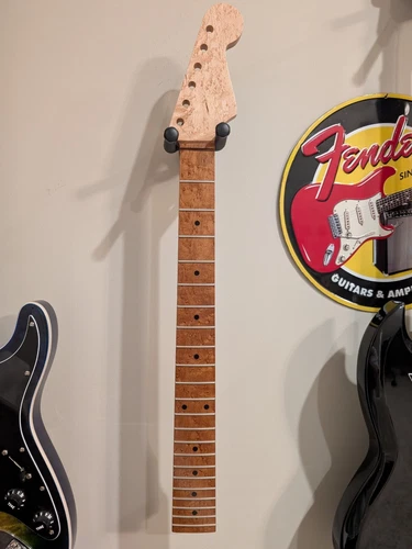 Stratocaster Replacement Neck - Satin Birdseye Roasted Maple - MADE IN THE USA!