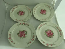 Santa Anita Ware California Dinner Plates Garden of Roses Set of 4