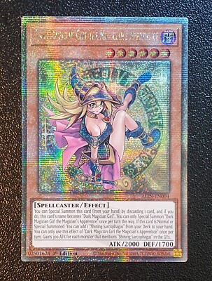 Yugioh ALIN-EN004 Dark Magician Girl the Magician's Apprentice QCSR MINT 10