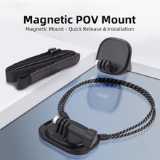 For DJI Action 3/Action2/Pocket Camera Magnetic Neck Mount Lanyard Strap Bracket
