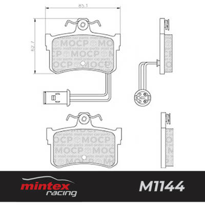 Mintex Racing MDB1343 M1144 High Performance Brake Pads