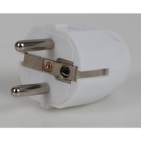 Heitech Schutzkontakt Stecker Weiß IP20 Innen Schukokupplung Zwischen Kinder