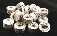 NEW....Kamikaze ELITE Layered Cue  Tips  14 MM  (MIX) (10 Tips)  Fast Shipping.
