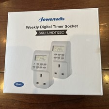 DEWENWILS 2 Pack Digital Timer Socket UHDTI22C