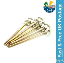 Rock Tent Pegs Grey Top Heavy Duty Hard Ground Caravan Awning Camping Peg x 10