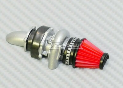 RC 1/10 Scale HALF TURBO CHARGER w/ FILTER V2 (1PC) -RED-