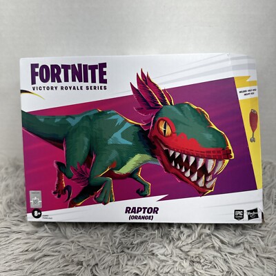 2022 Epic Games - FORTNITE Victory Royale - RAPTOR (Orange) Action Figure !