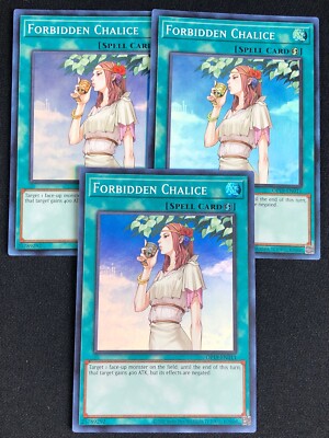YUGIOH FORBIDDEN CHALICE OP19-EN011 SUPER X3 NM