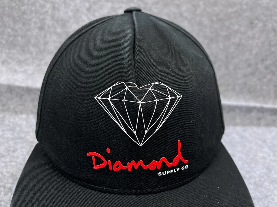 Diamond Supply Co Gorra Gorra Snap Back Adulto Talla Única Negra 100% Algodón Exterior Foto 2 de 4
