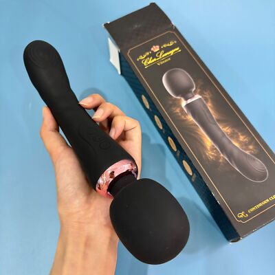 quiet wand vibrators 16.6CM Powerful Silicone Wand Vibrator Sex Toys for Women Rechargeable Quiet  SM