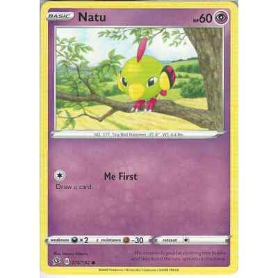 076/192 Natu | Common | Pokemon Sammelkartenspiel Schwert & Schild Rebel Clash TCG