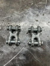 Campbell Zinc Plated Forged Steel Double Clevis Link 3/8" Diameter, 5,400 Lb