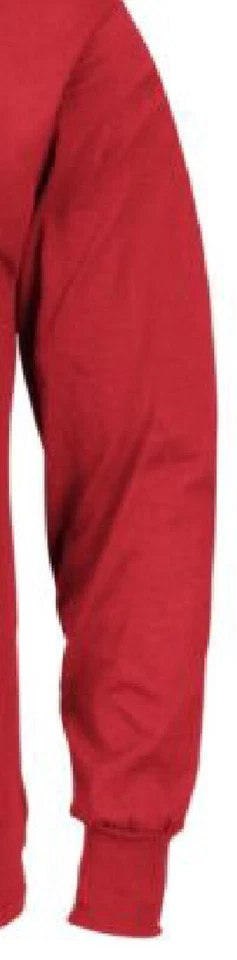 Houston Rockets Mens Red Majestic Logo 2 Long Sleeve T Shirt - Image 4 of 4