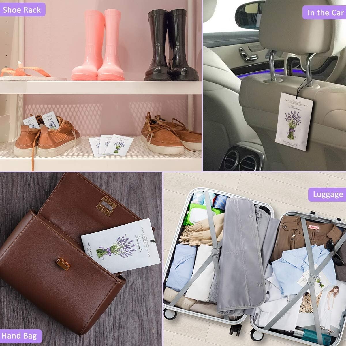 Long-Lasting Lavender Scented Sachets - 12 Packs for Fresh Fragrance Everywhere