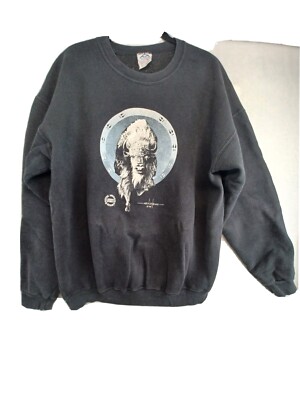 Alstyle Apparel Sweater Men's X-Large Black Manchego Long Sleeve Cotton Blend