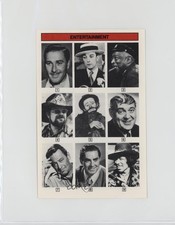 1985 KTO Inteleisure Whoozit? Game Cards Errol Flynn Buster Keaton #ENT t2u
