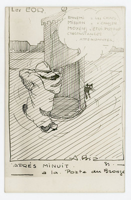 EOR Après Minuit  Armée Française ST-CYR-L'ÉCOLE France Caricature A BIZ 1931