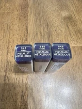 COVERGIRL EXHIBITIONIST Metallic Lipstick 0.12oz/3.5 Steal [545] Lot Of 3