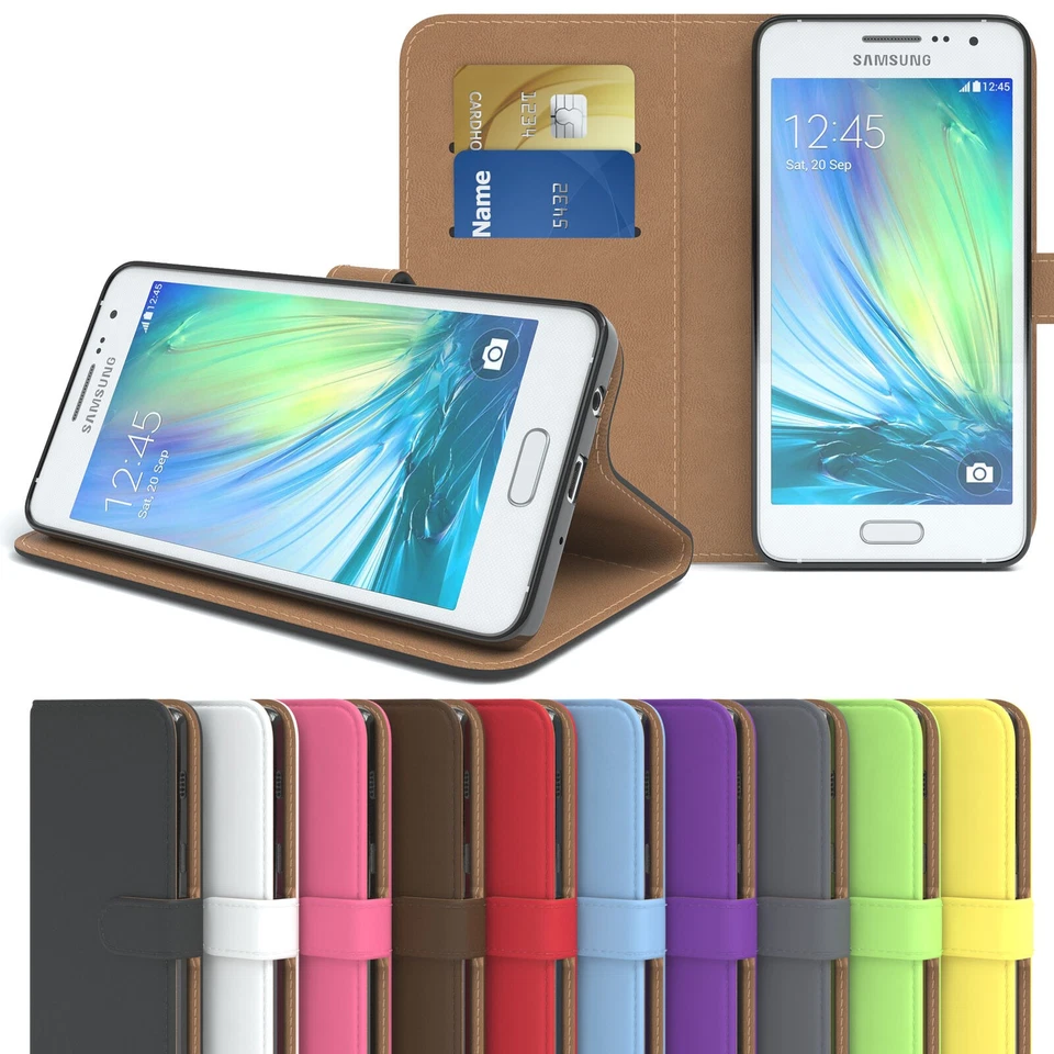EAZY CASE für Samsung Galaxy A3 (2015) Handytasche Hülle Karten Schutzhülle Etui - Bild 1 von 4