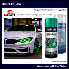 Green Lens Headlamp Translucent Headlight Spray Paint Clear Gloss Coating 2cans