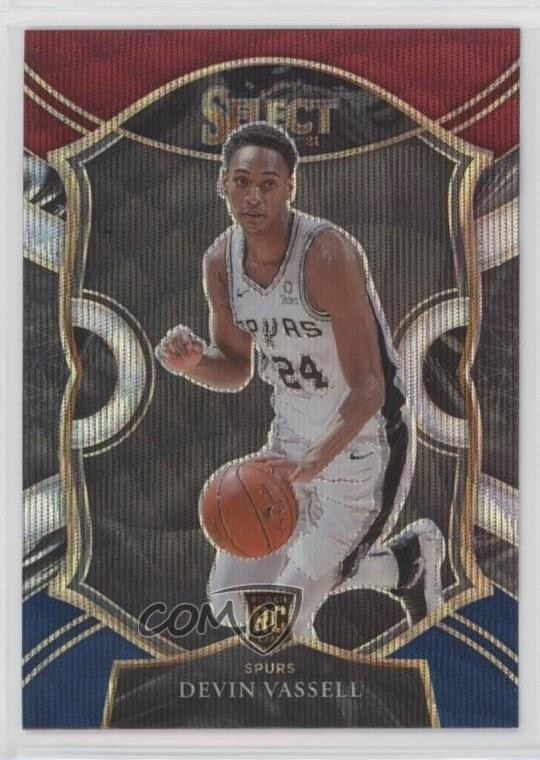 2020-21 Panini Select Concourse Tri-Color Prizm Devin Vassell #71 02ez