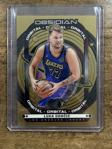 Luka Doncic 24-25 Panini Obsidian Bronze Orbital 39/60